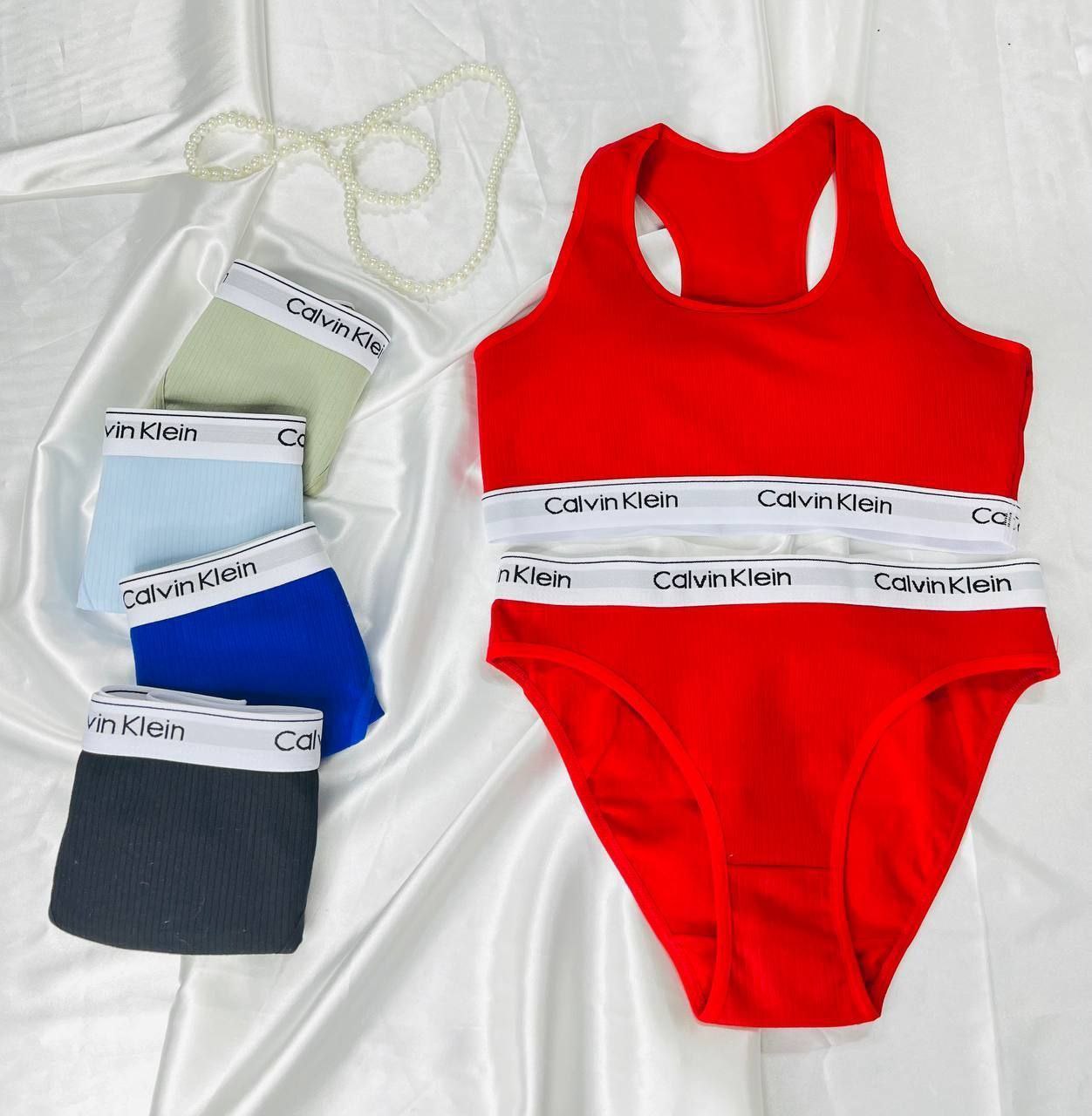 نیم تنه و شورت کبریتی زنانه کالوین کلاین EMA